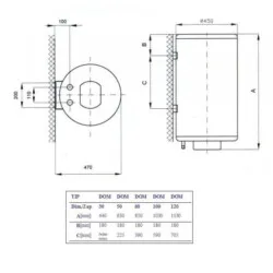 Bojler Dom inox 80l