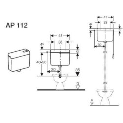 Geberit nazidni vodokotlić AP112