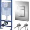 Grohe ugradni vodokotlic set 38772201 - Hrom taster