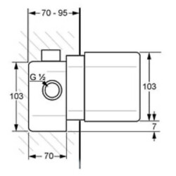 Kludi Montažno telo 33434