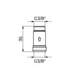 Produžetak sa nepovratni ventil PPN3838