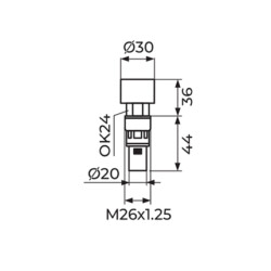Rosan gornji deo ventila PGDA7N Pedala