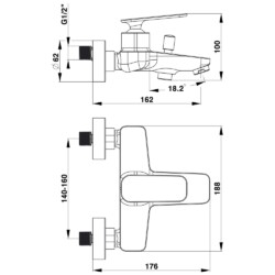 Herz Zen U30 za kadu UH00330