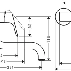 HansGrohe Focus za sudoperu zidna 31825000