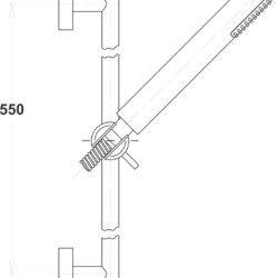 Herz Klizna šipka set A40 F18 Mesing UH12452