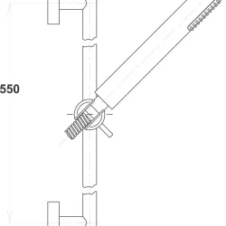 Herz Klizna šipka set A40 F18 Mesing UH12452