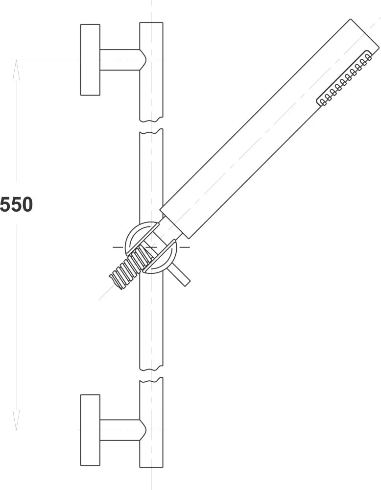 Herz Klizna šipka set A40 F18 Mesing UH12452