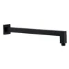 Herz Ruža izliv Zidni 375mm SQ Black UH12212B