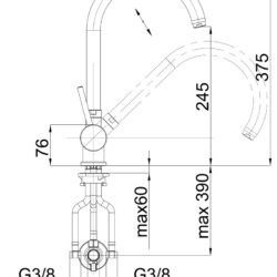 Herz Fresh F22 za sudoperu niskopritisna sa ek ventilima UH01138