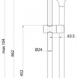 Herz Klizna šipka set A09 F24 Mesing UH12462