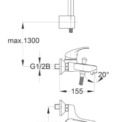 Herz Simpaty S32 za kadu sa tuš ručicom UH00381