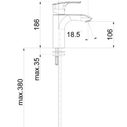 Herz Elit Black E10B za lavabo UH00088B