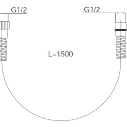 Herz Crevo Flexi 1.5M UH12001