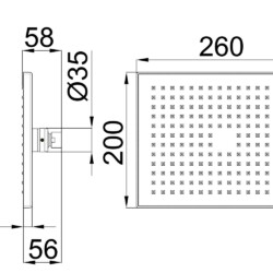 Herz Ruža A09 260x200 ABS UH12106