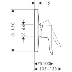 HansGrohe Metris maska bez prebacivača 31685000