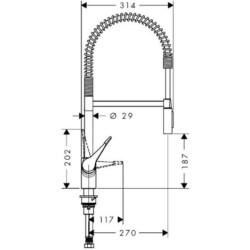 HansGrohe Cento za sudoperu XXL 14806000