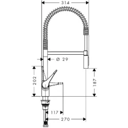 HansGrohe Cento za sudoperu XXL 14806000