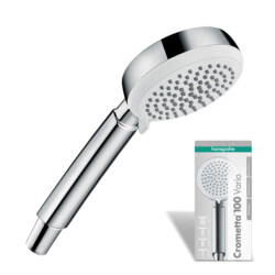 HansGrohe Tuš ručica masažer Crometta 100 4F bela 26824400