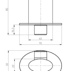 Herz Uglić Krug sa držačem hrom UH12210