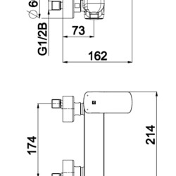 Herz Elit E40 za tuš kadu UH00485