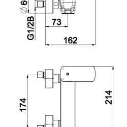 Herz Elit E40 za tuš kadu UH00485