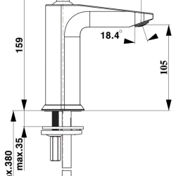 Herz Zen U10 za lavabo UH00077