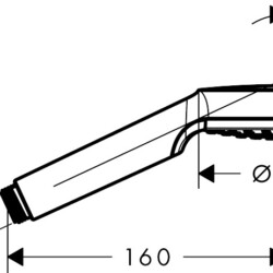 HansGrohe Tuš ručica Crometta 1F bela 26331400