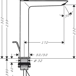 HansGrohe Logis Fine za lavabo 240 sa podsklopom 71257000