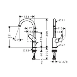 HansGrohe Logis za lavabo 210 71130000