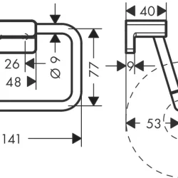 HansGrohe Držač za toalet papir 41771000