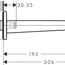 HansGrohe Logis Izliv za kadu 19,5 cm 71410000