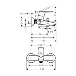 HansGrohe Focus za kadu 31940000