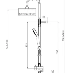 Herz Tuš sistem A37 UH00442