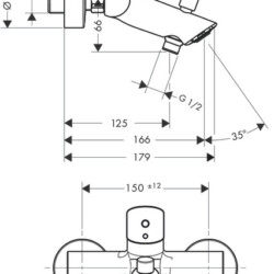 HansGrohe Talis S za kadu 72400000