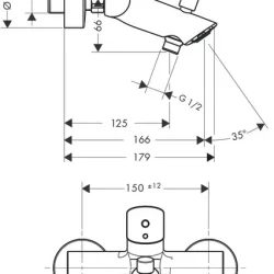 HansGrohe Talis S za kadu 72400000