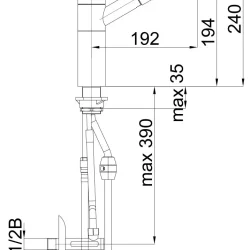 Herz Fresh F20 za sudoperu sa ek ventilima UH00137