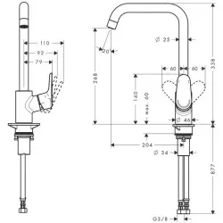 HansGrohe Ecos za sudoperu L 14816000