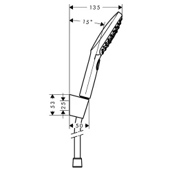 HansGrohe Tuš ručica set Raindance Select E 120 3F 26720000