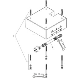 HansGrohe Baza za montazu ruže Raindance Air 26x26 26471180
