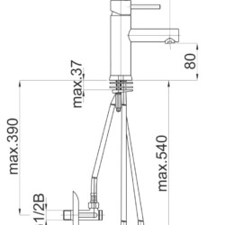 Herz Fresh F10 za lavabo niskopritisna sa ek ventilima UH01035