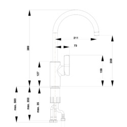 Herz Elit ES20 za sudoperu niskopritisna UH01107