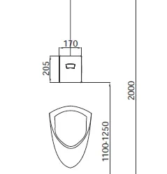 Herz Fresh EL. N66 senzor za pisoar uzidni 220v UH09512