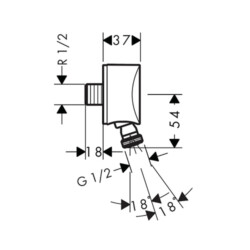 HansGrohe Uglić FixFit S krug 27506000