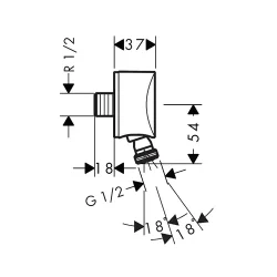 HansGrohe Uglić FixFit S krug 27506000