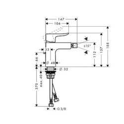HansGrohe Metris za lavabo 100 31088000