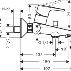 HansGrohe Ecos za kadu 14084000