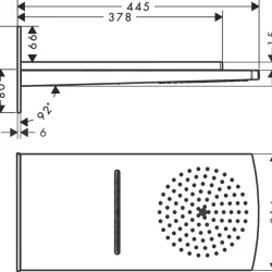 HansGrohe Tuš ruža sa izlivom Raindance Rainfall 180 Air 2F 28433000