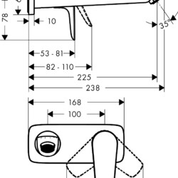 HansGrohe Talis E maska za lavabo sa izlivom 71734000
