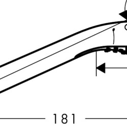 HansGrohe Tuš ručica masažer Croma Select S 1F bela 26806400