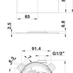 Herz Ugradno Telo SQ Black sa maskom bez prebacivača UH00361B